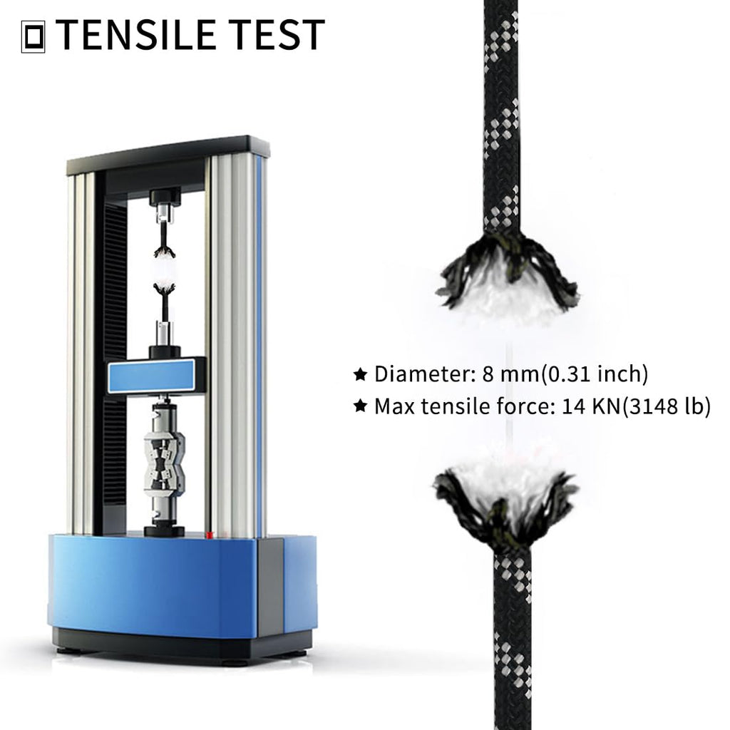 8mm 10mm Double Braid Climbing Rope X85667