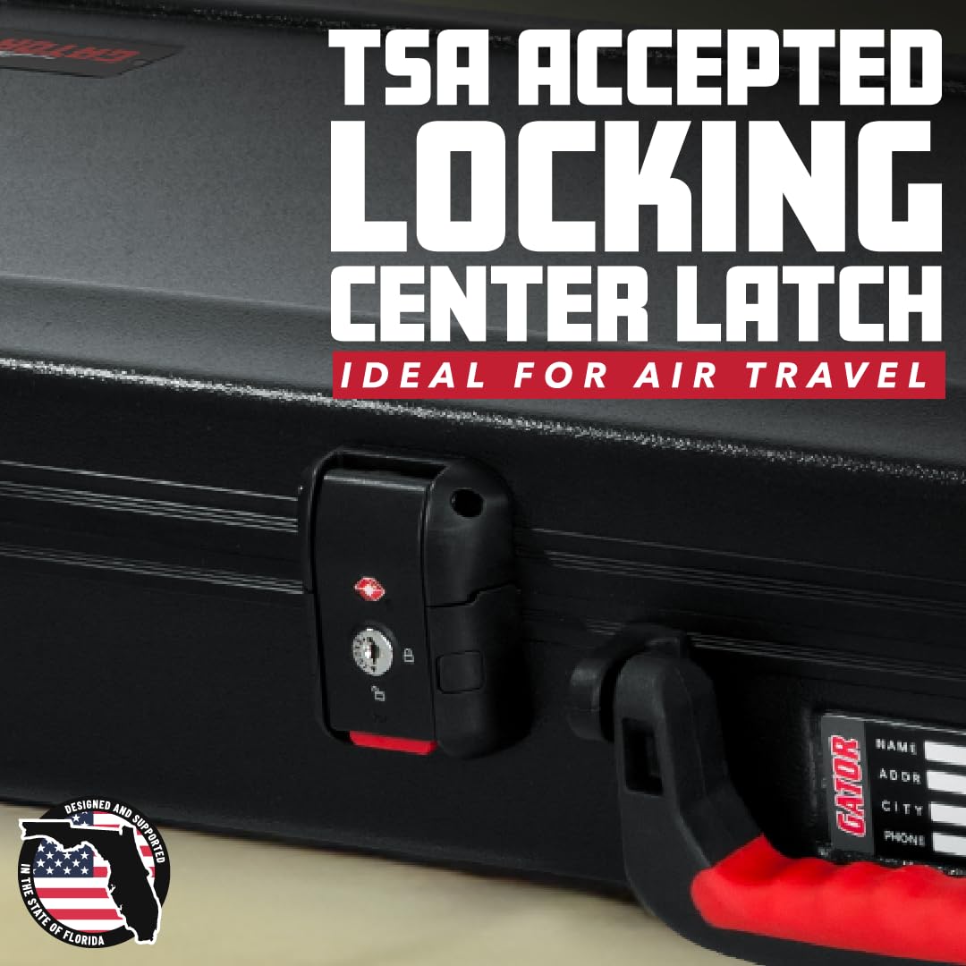 Molded Flight Case for Electric Guitars with Locking Latch K65116