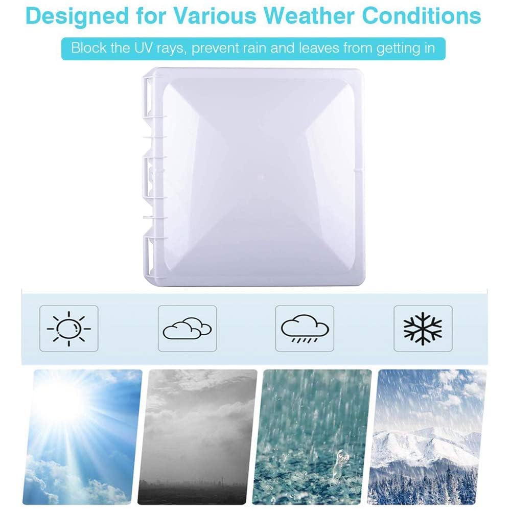 White 13" x 13" RV Roof Vent Cover Replacement I374