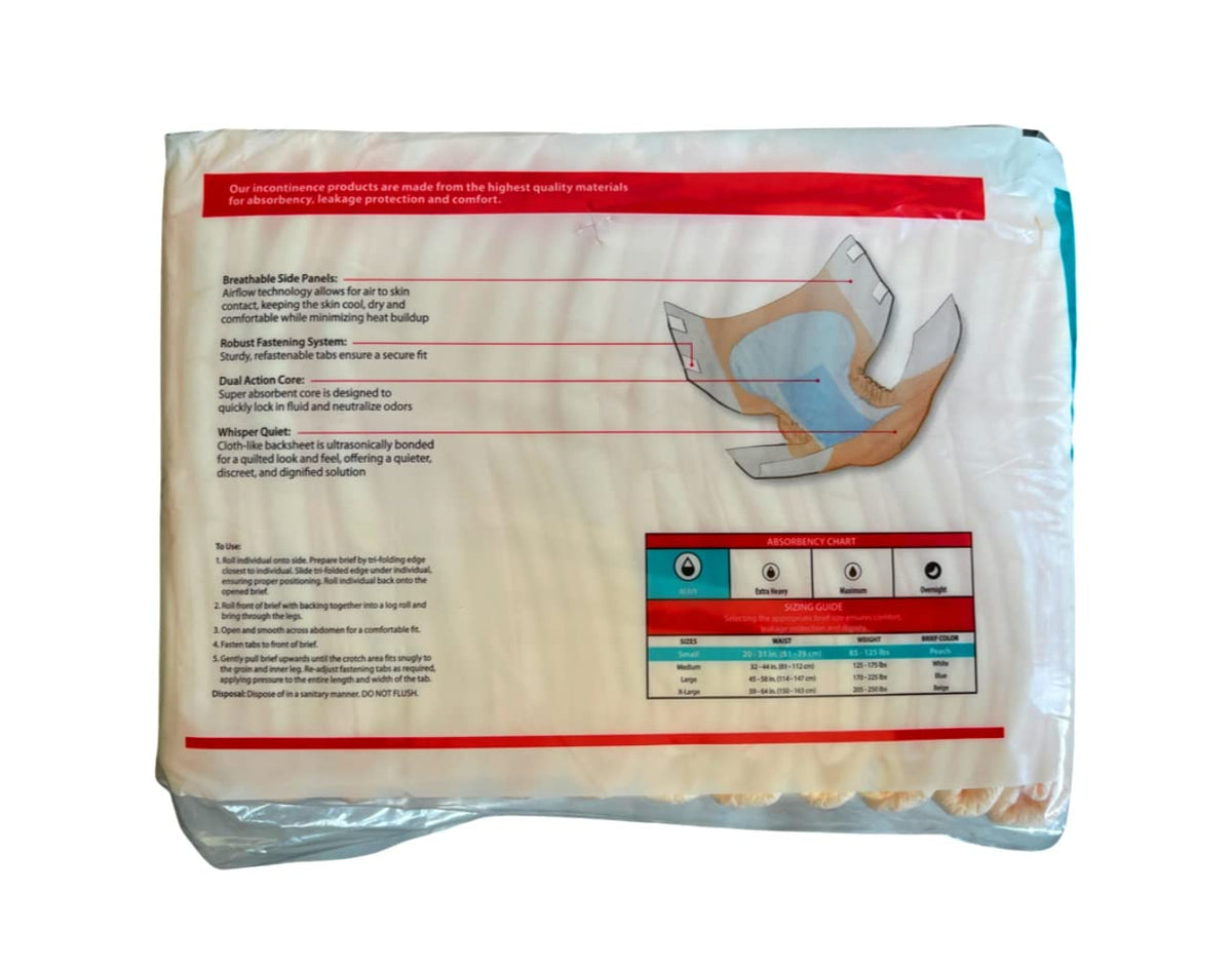 Blue Small Incontinence Brief Pack of 12 I664922