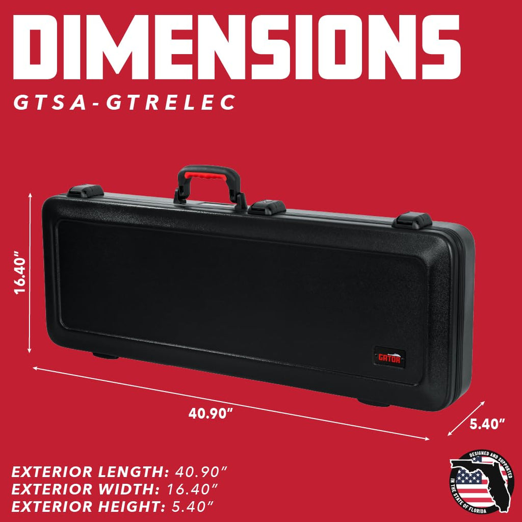 Molded Flight Case for Electric Guitars with Locking Latch K65116