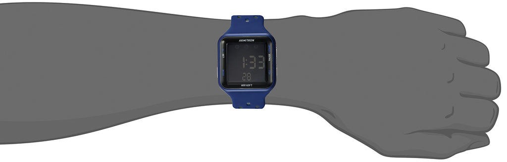 Digital Chronograph Silicone Strap Watch E75513