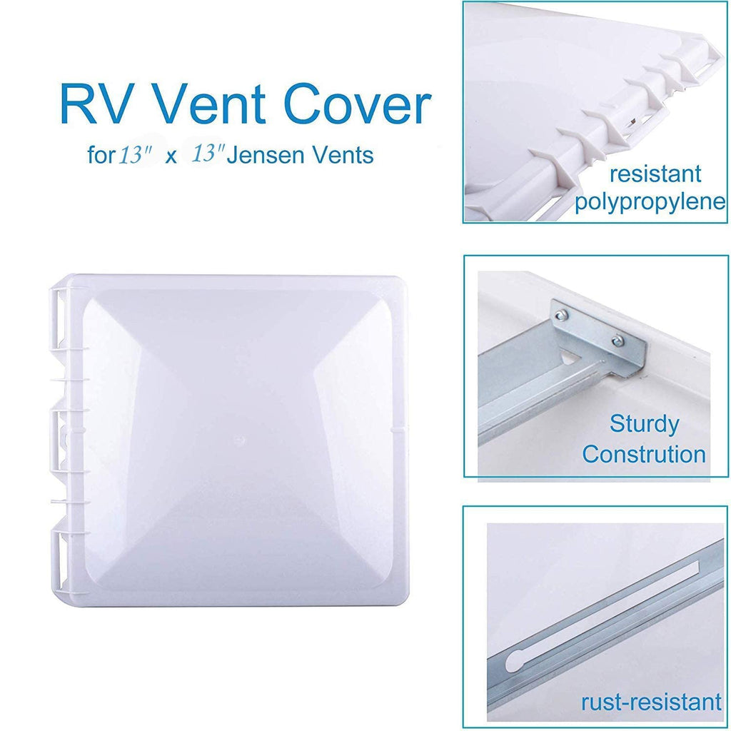 White 13" x 13" RV Roof Vent Cover Replacement I374