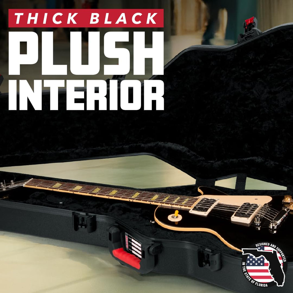 Molded Flight Case for Electric Guitars with Locking Latch K65116