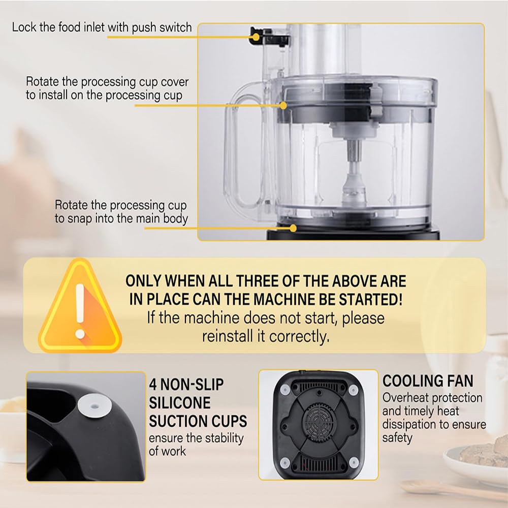 600W 5 Cube Grid 5000ml Electric Vegetable Chopper Q8836