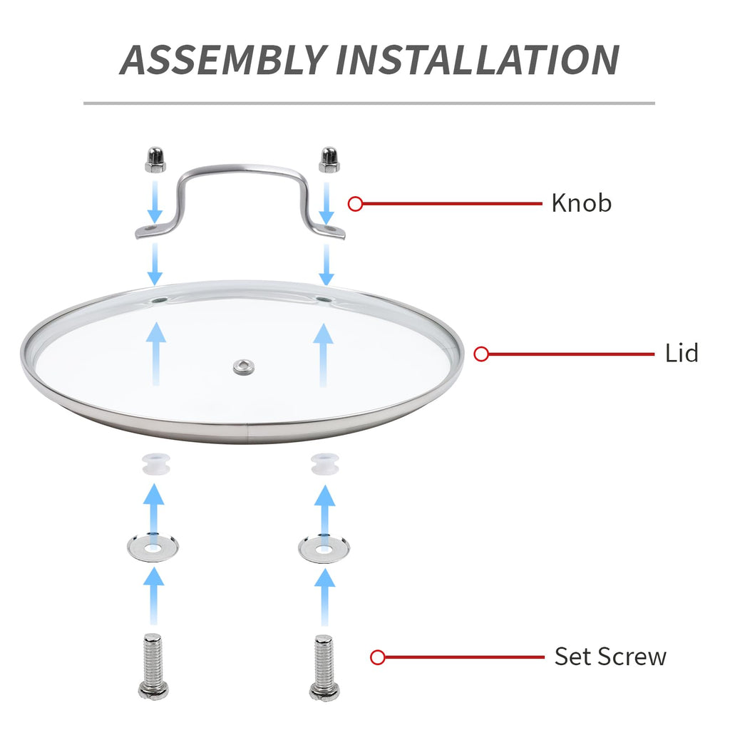 10" Tempered Glass Pan Lid with Steam Vent S50739