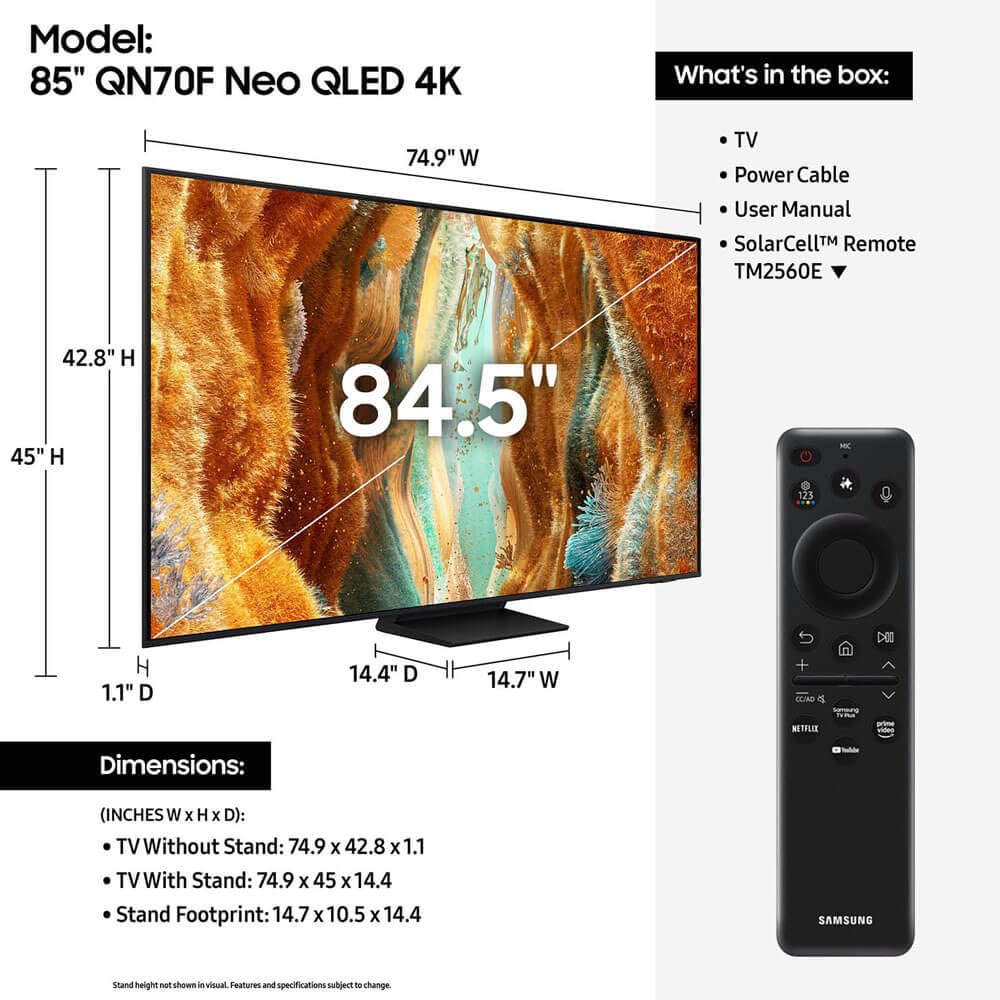 85 inch Neo QLED 4K Mini LED Smart TV Y2044