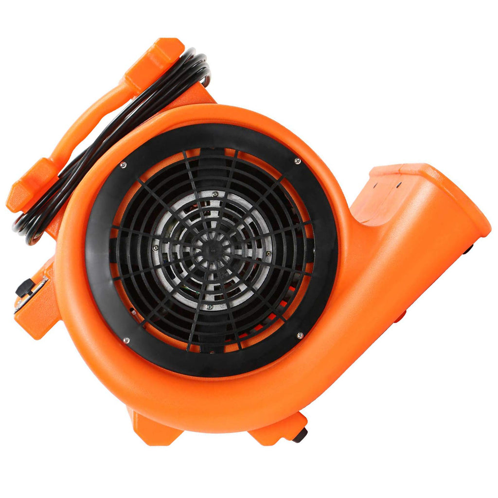 6pk 3 Speed 1 HP Orange Stackable Air Mover Floor Fan Z54947