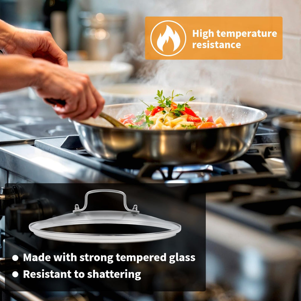 10" Tempered Glass Pan Lid with Steam Vent S50739