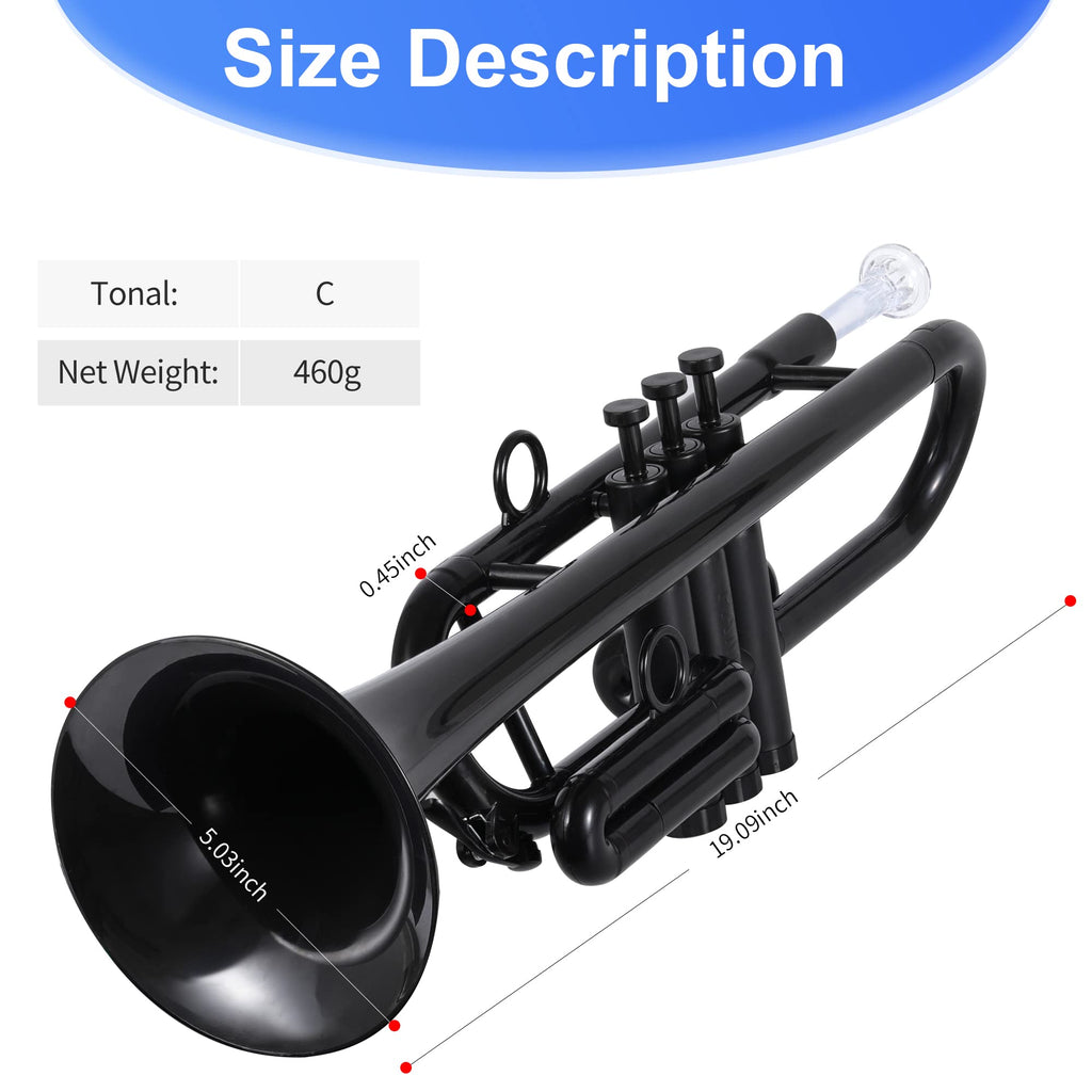 Plastic Trumpet Black L783116