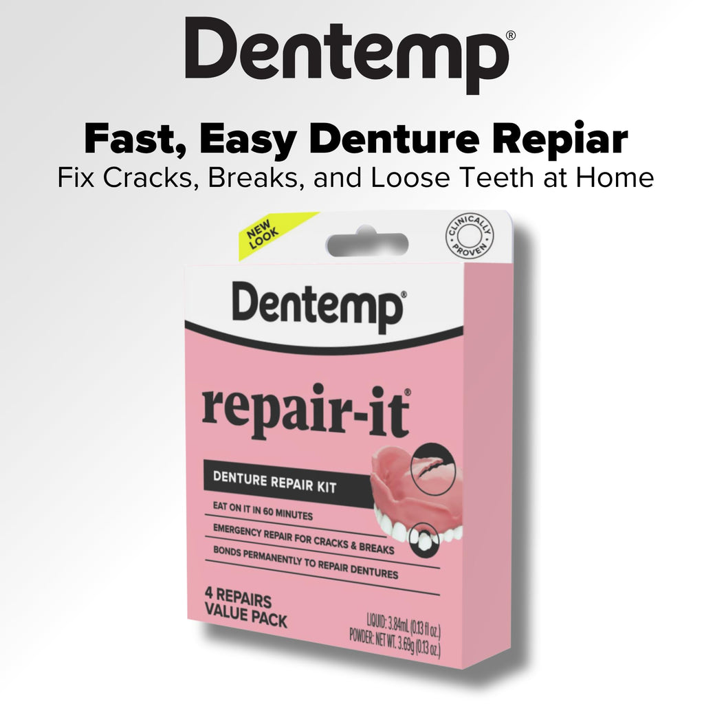 Denture Repair Kit 1 Pack 4 Count X684