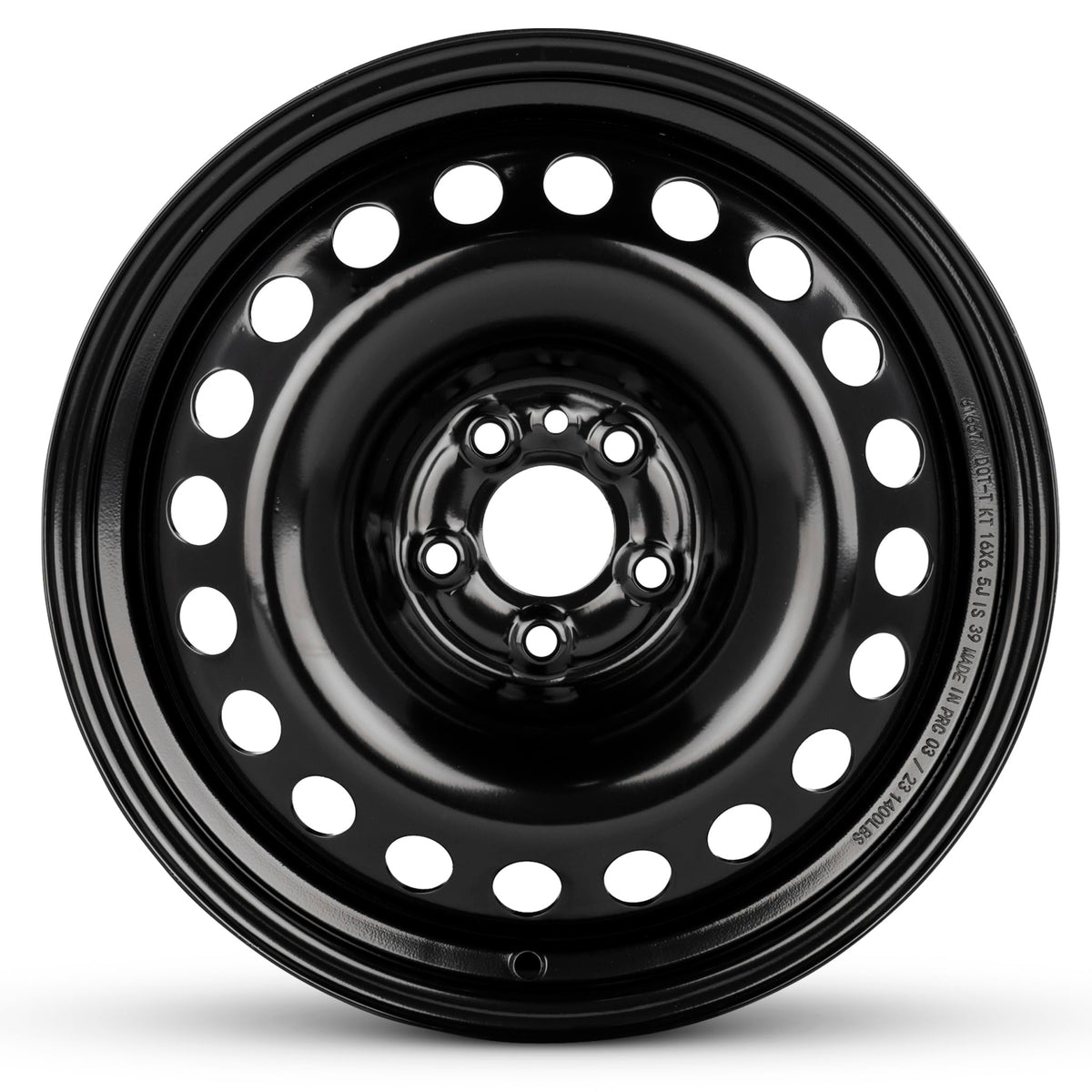 16 Inch Painted Black Car Wheel W3283