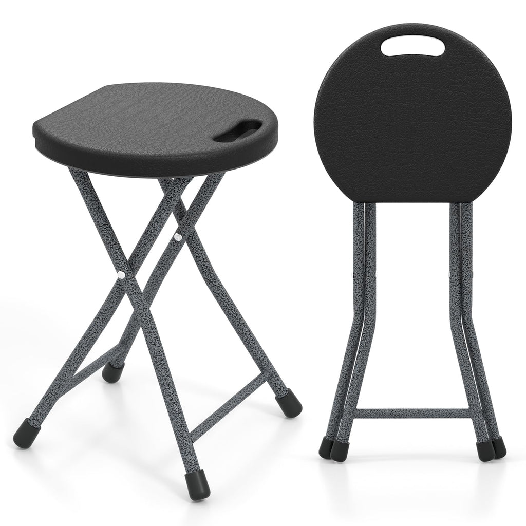 18 inch Folding Plastic Stool with Handle W785474