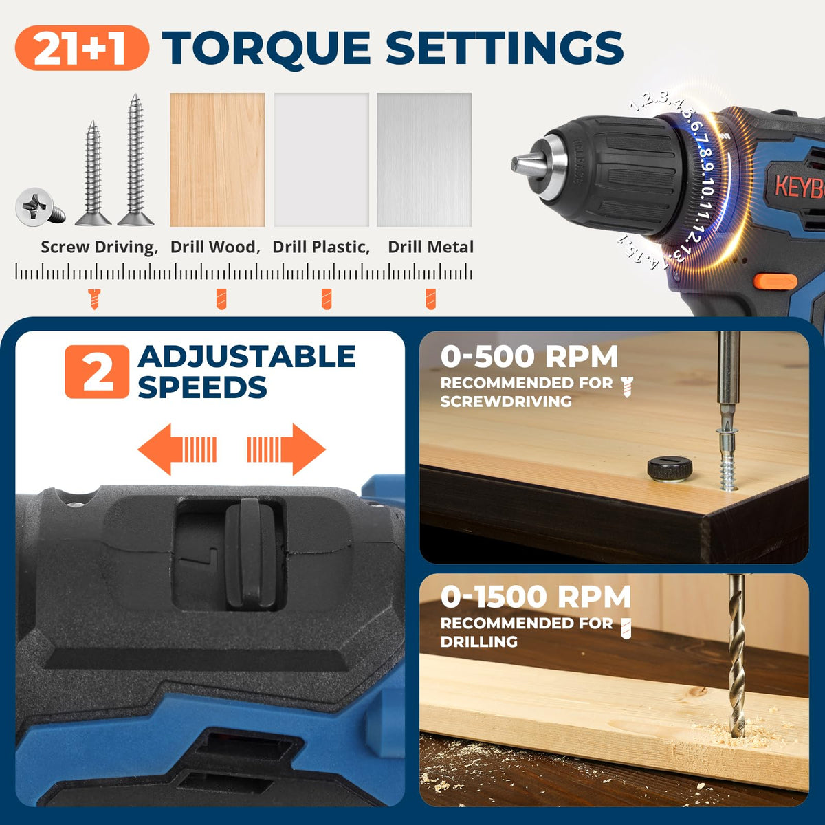 Brushless Cordless Drill Set with 2 Batteries & Charger L578963