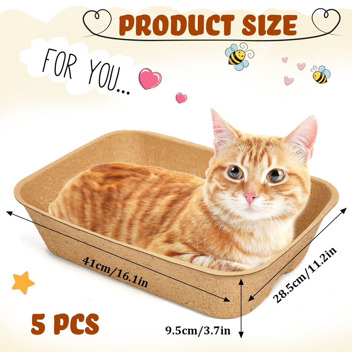 15 Pack Disposable Cat Litter Box Large K8929