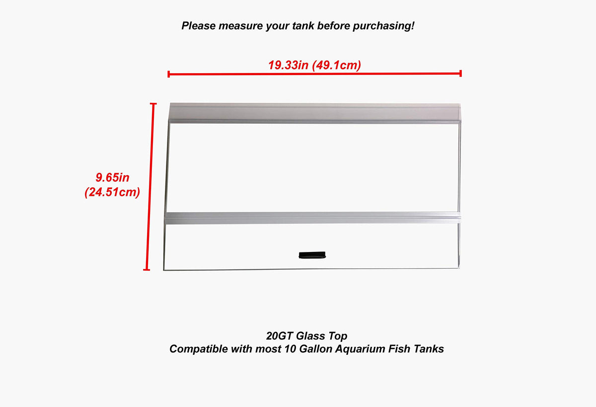 20" Glass Canopy for 10 Gallon Aquarium M54191
