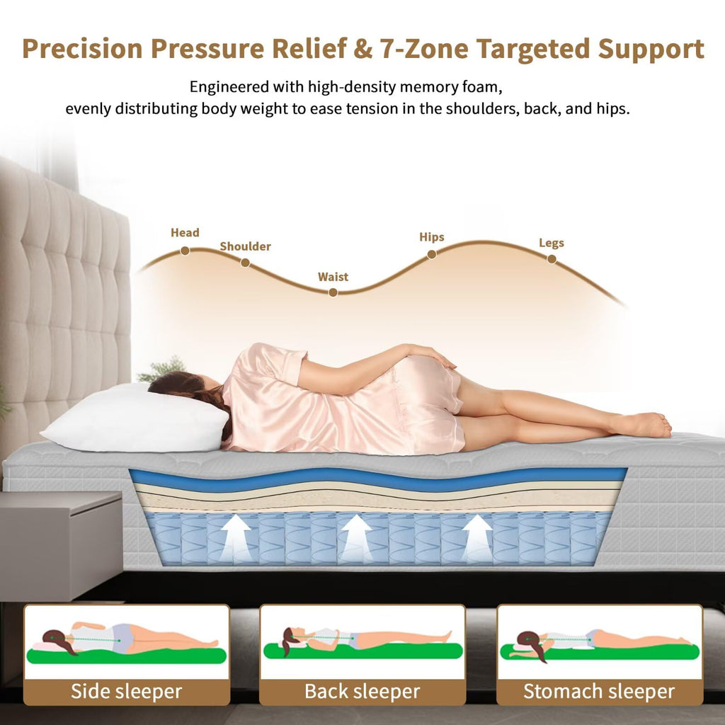 14 Inch Full Size Hybrid Memory Foam Mattress T987431
