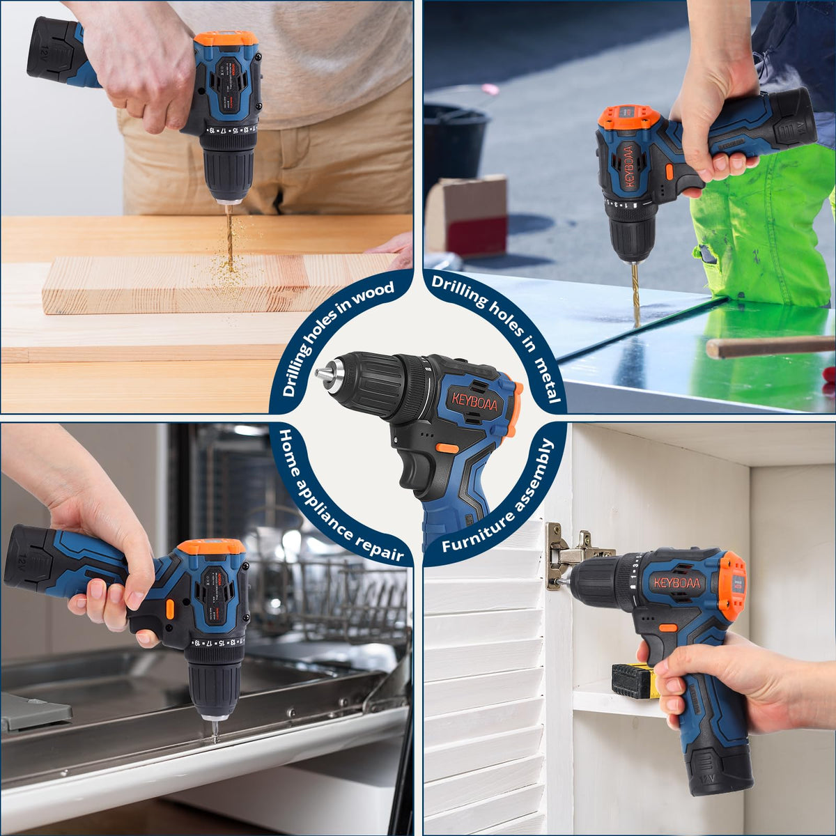 Brushless Cordless Drill Set with 2 Batteries & Charger L578963