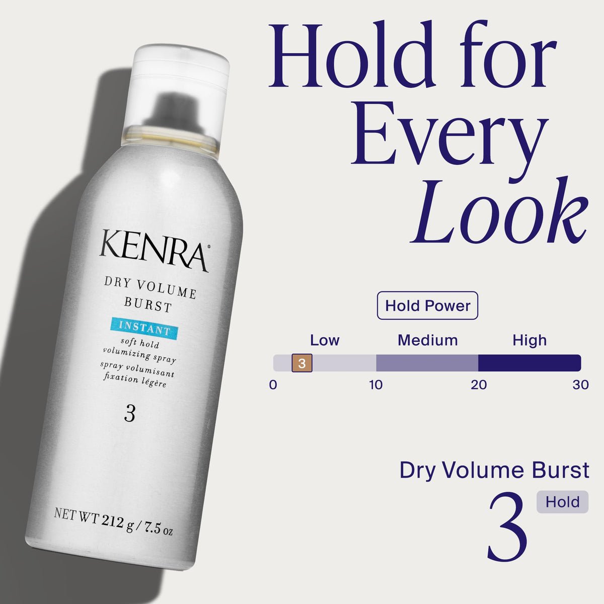 Instant Volume Hairspray Soft Hold Volumizing Spray V8073