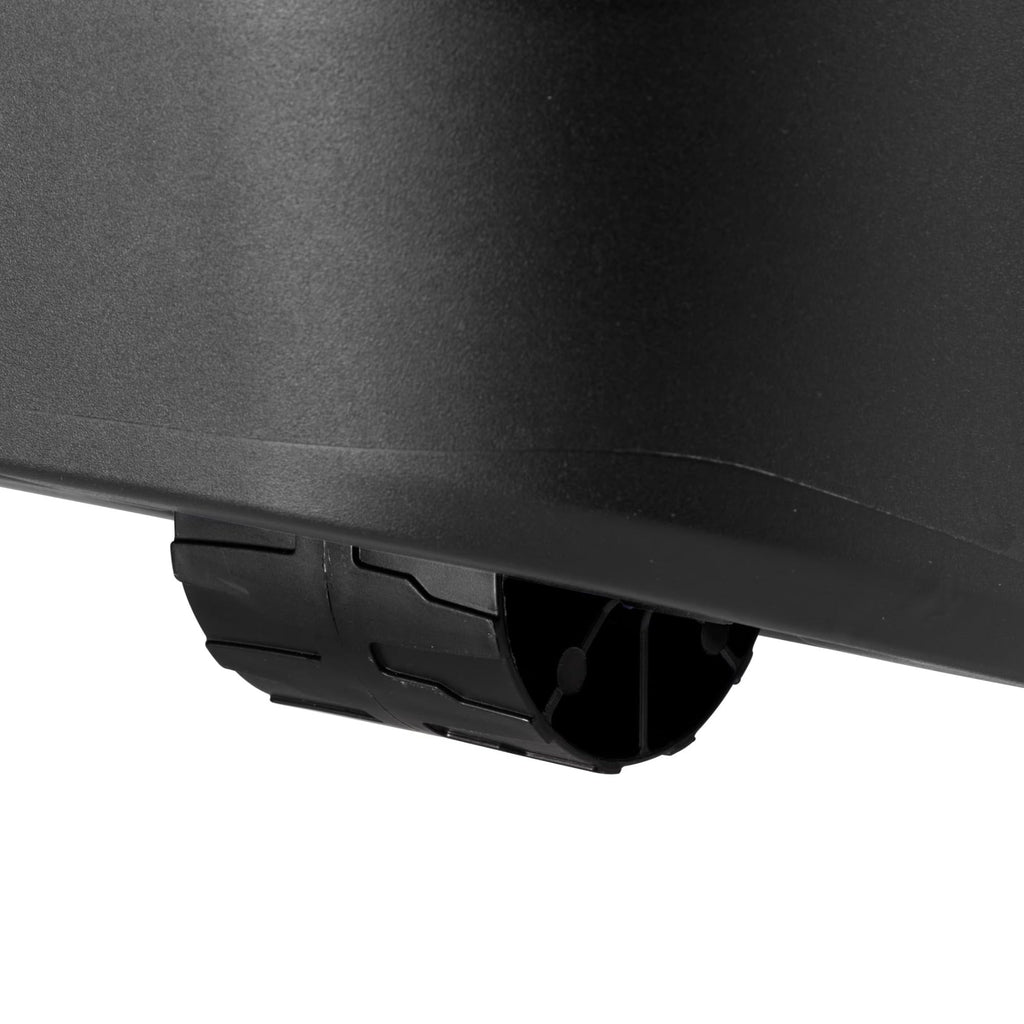 Black 22 Gallon Wheeled Plastic Footlocker P331