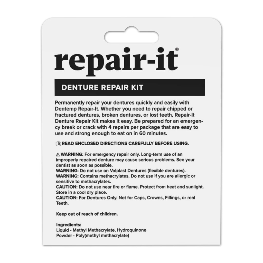 Denture Repair Kit 1 Pack 4 Count X684