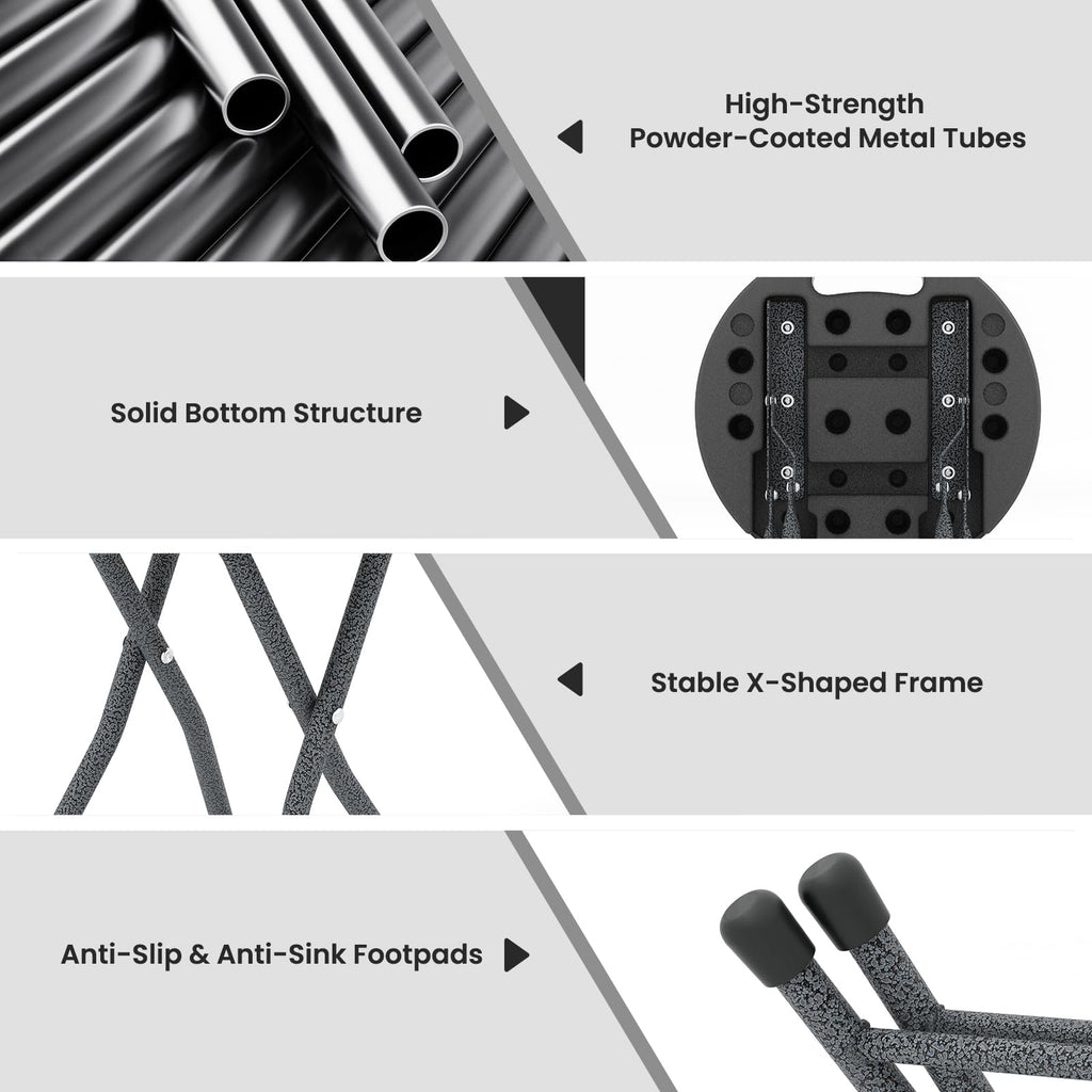 18 inch Folding Plastic Stool with Handle W785474