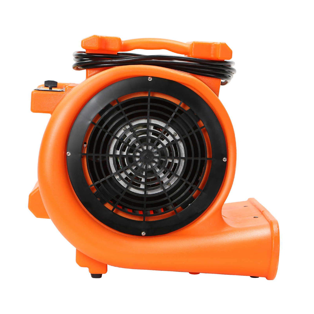 6pk 3 Speed 1 HP Orange Stackable Air Mover Floor Fan Z54947