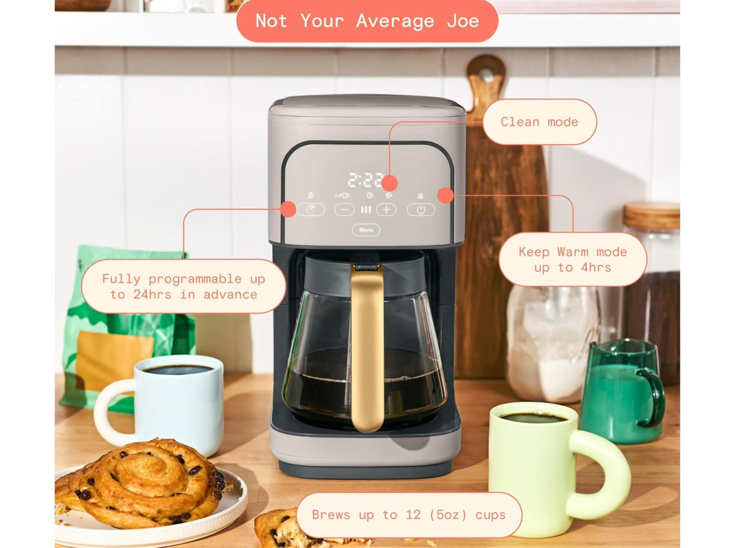 12-Cup Programmable Coffee Maker with Glass Carafe L677120