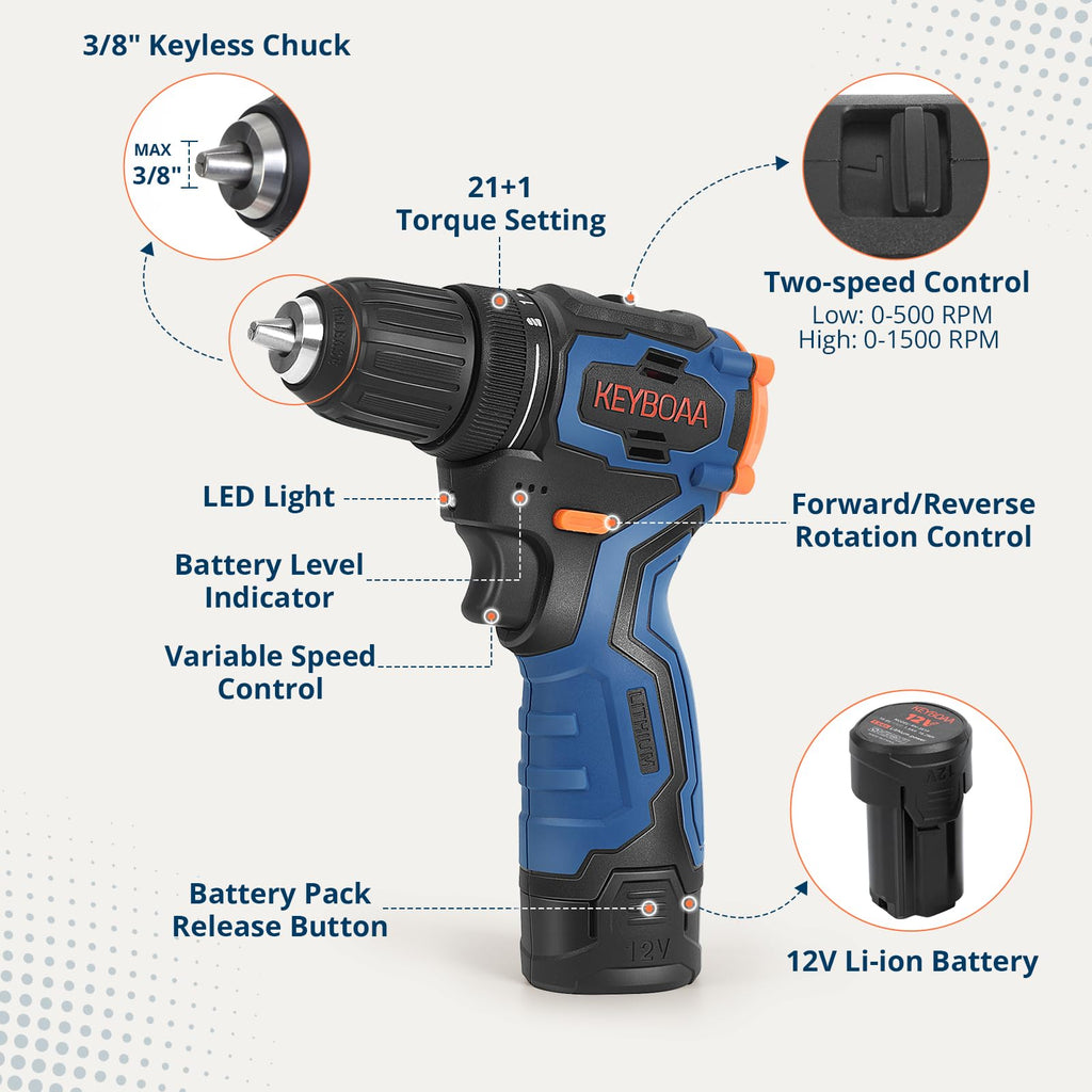 Brushless Cordless Drill Set with 2 Batteries & Charger L578963