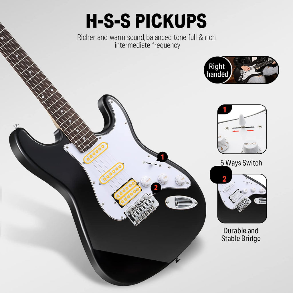 39 Inch Electric Guitar Beginner Kit T70658