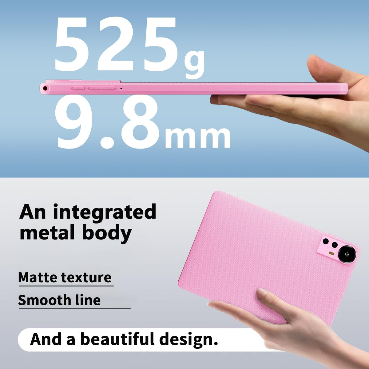 Android 16 Tablet 10 inch 20GB RAM 128GB ROM Octa-core Pink T83997