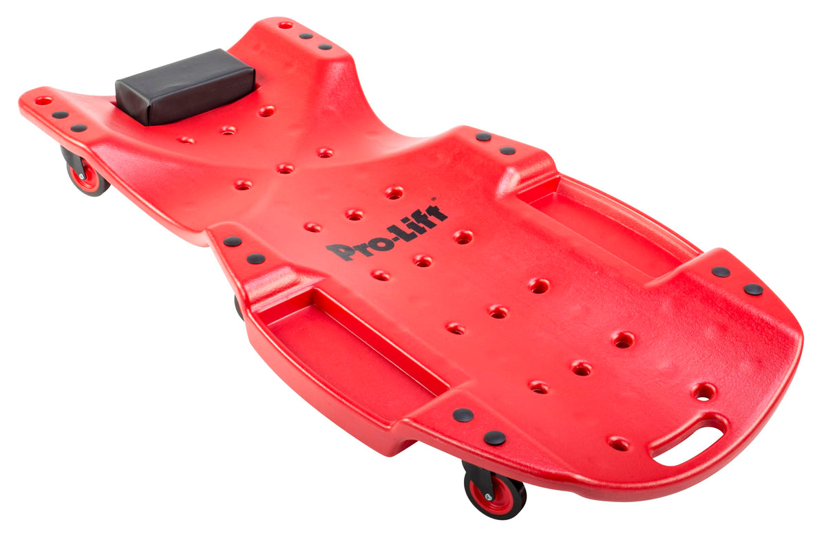 48 Inch Plastic Mechanic Creeper with Padded Headrest F830