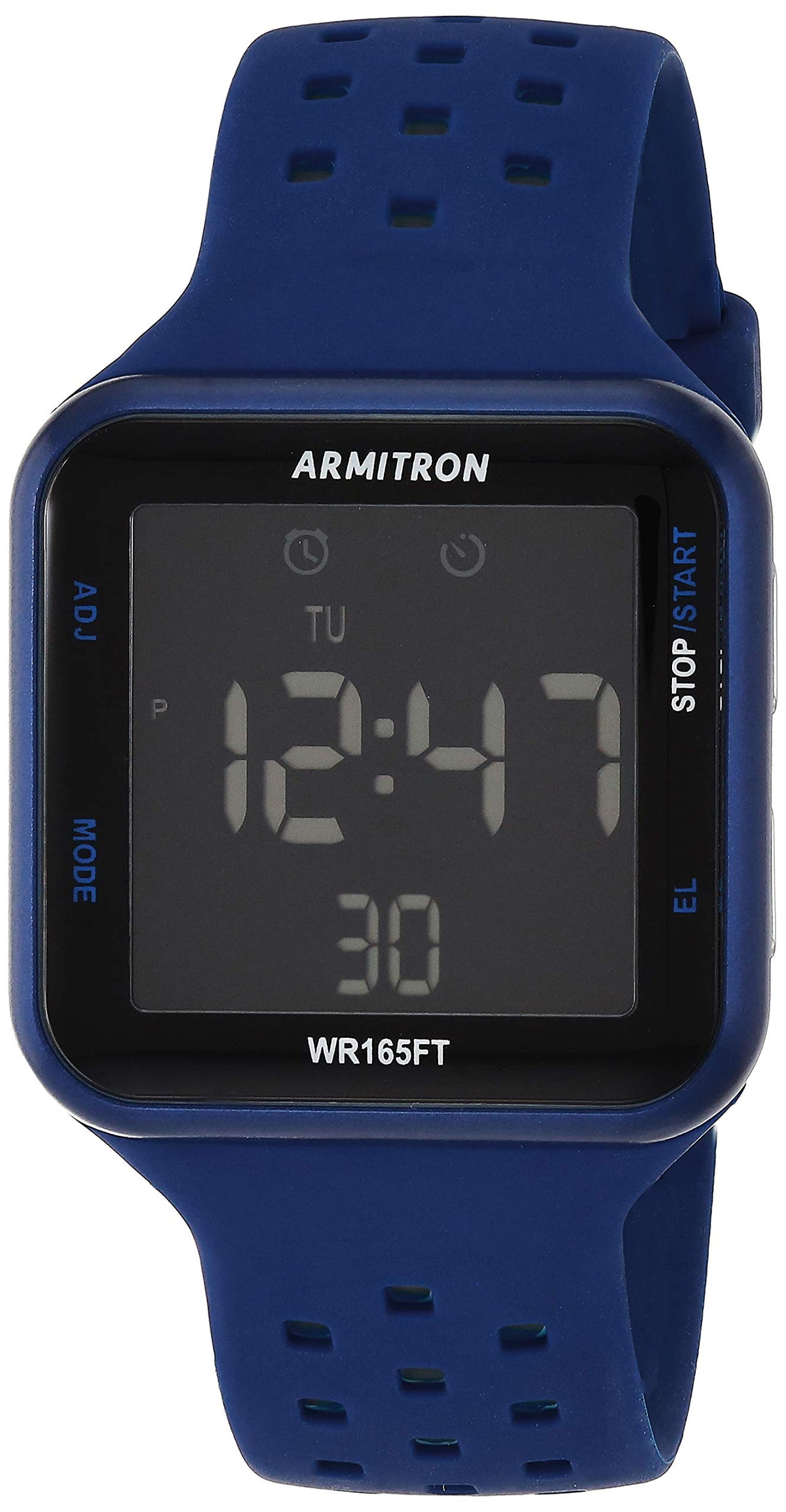 Digital Chronograph Silicone Strap Watch E75513