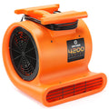 6pk 3 Speed 1 HP Orange Stackable Air Mover Floor Fan Z54947