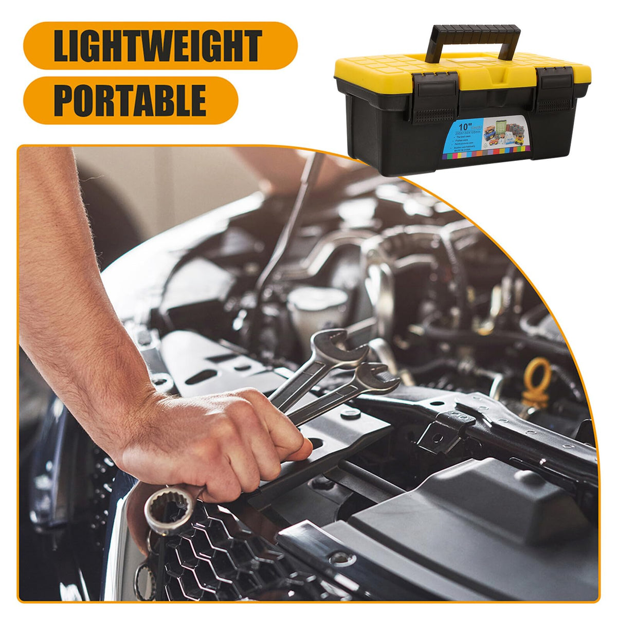 10 Inch Plastic Tool Box Organizer F121629