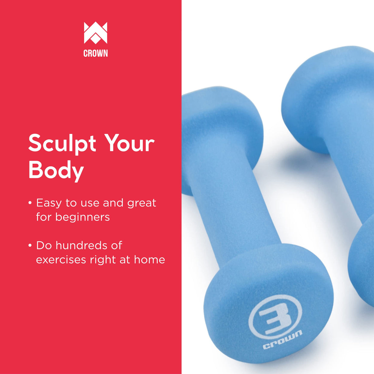 Neoprene Body Sculpting Hand Weights 10 LB Y422205