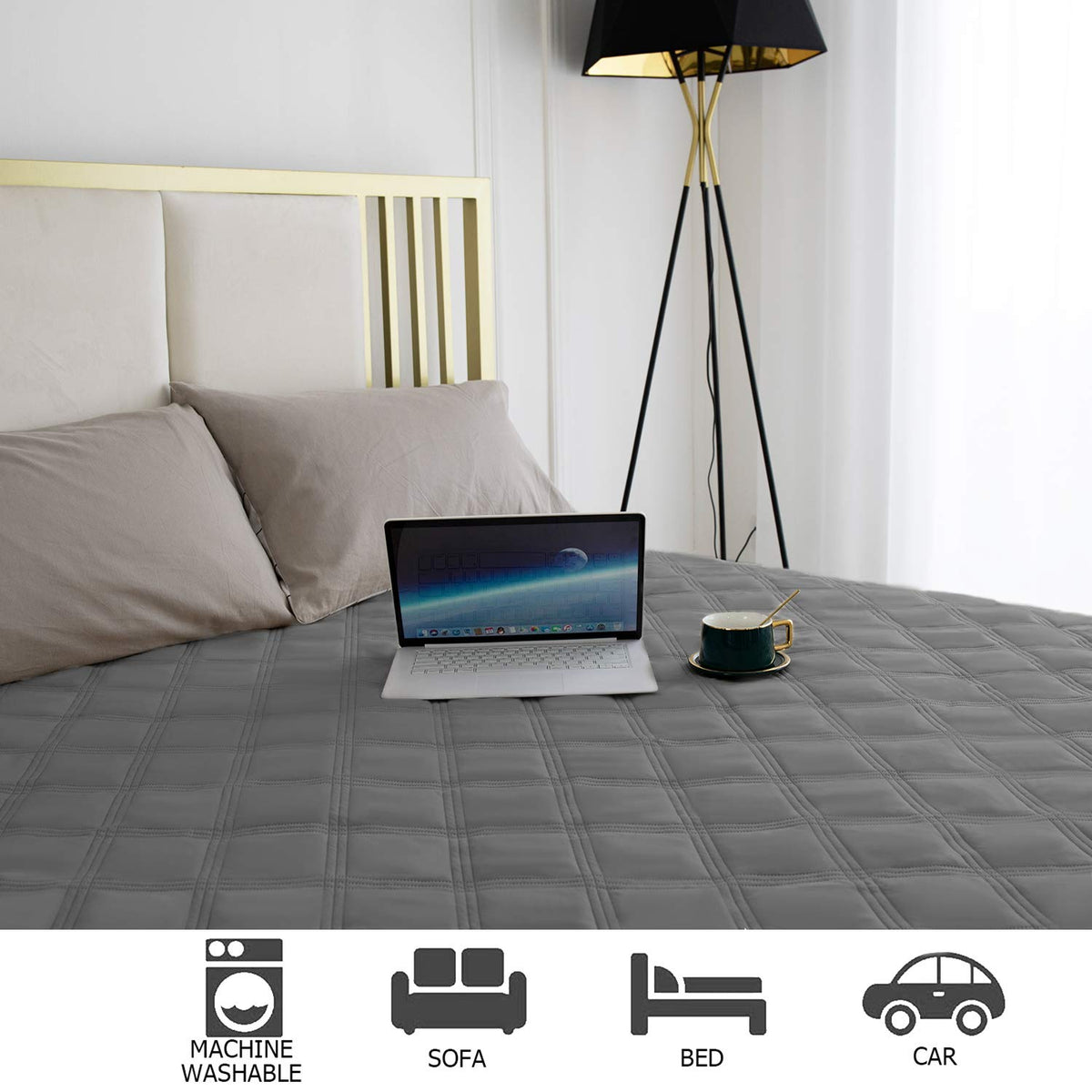 Waterproof Dog Bed Cover Pet Blanket with Anti-Slip Back L739020