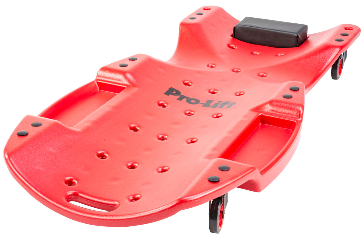 48 Inch Plastic Mechanic Creeper with Padded Headrest F830