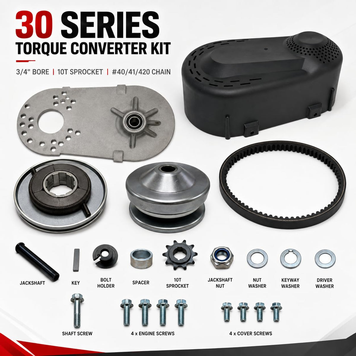 3/4” 10T #40/41/420 Chain Torque Converter Kit X22677