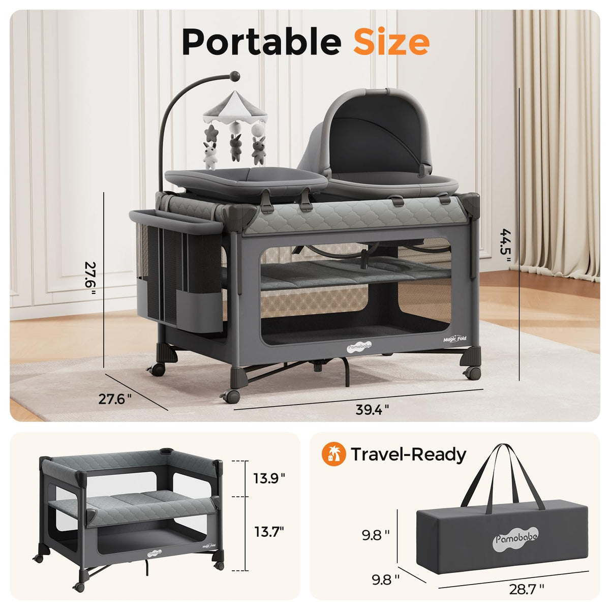 7 in 1 Pack and Play with Bassinet K72796