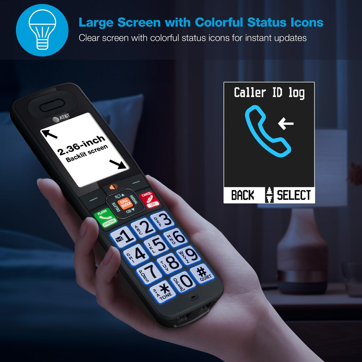 3 Handsets Cordless Phone with Answering System R70719
