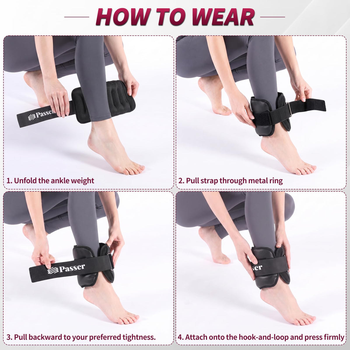 Ankle & Wrist Weights PU Leather P589164