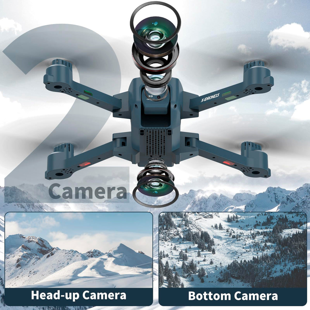 Camera Drone with Adjustable Lens U138441