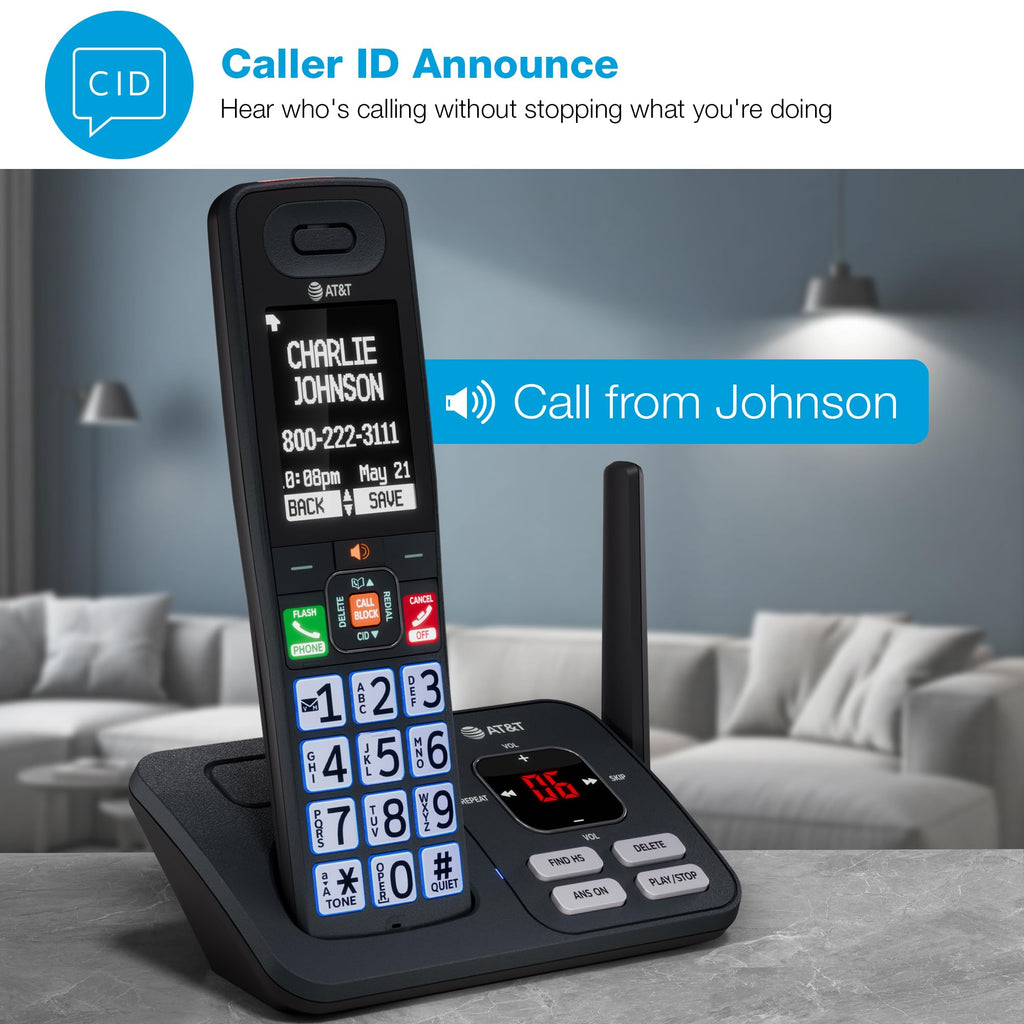 3 Handsets Cordless Phone with Answering System R70719