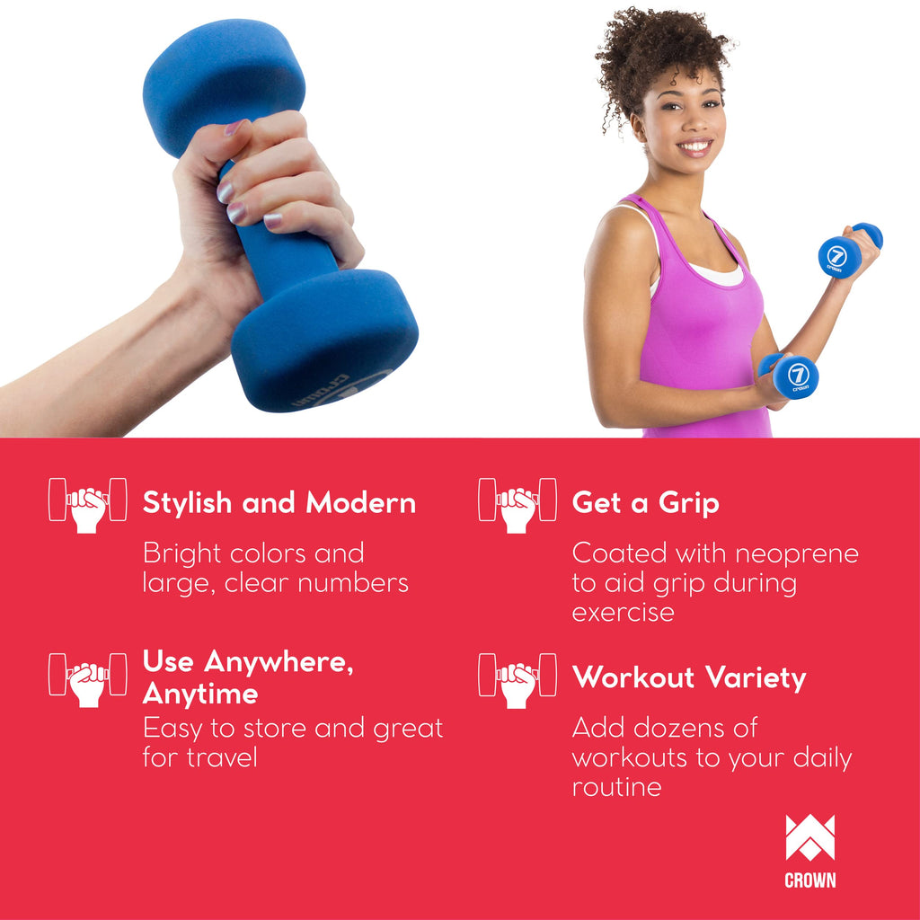 Neoprene Body Sculpting Hand Weights 10 LB Y422205