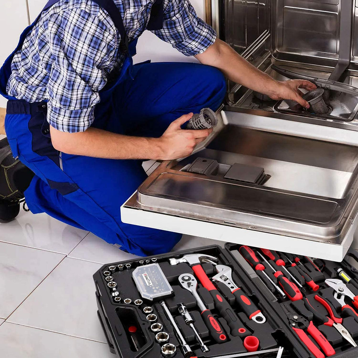 325 Piece Home Repair Tool Kit with Storage Case Z677