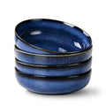 Blue Porcelain Pasta Bowls Set for 4 K3099