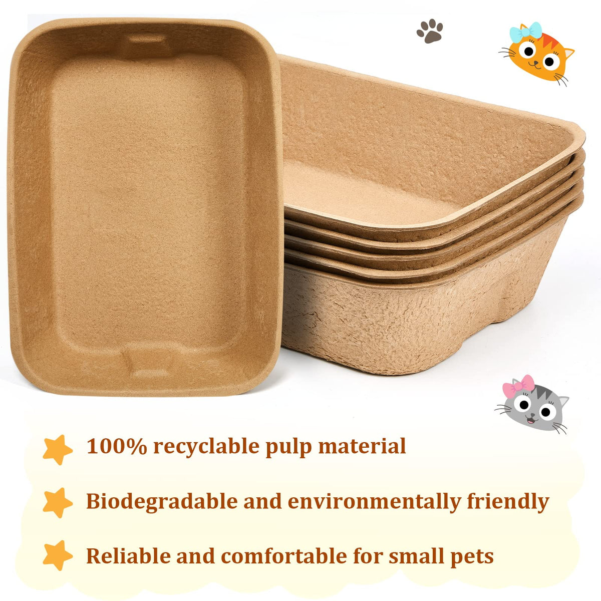 15 Pack Disposable Cat Litter Box Large K8929