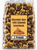 Milk and Dark Chocolate with Almonds Assortment, 2 Lbs Bulk K440