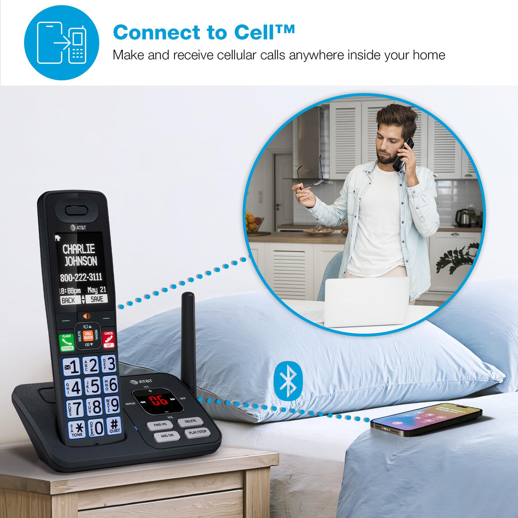 3 Handsets Cordless Phone with Answering System R70719